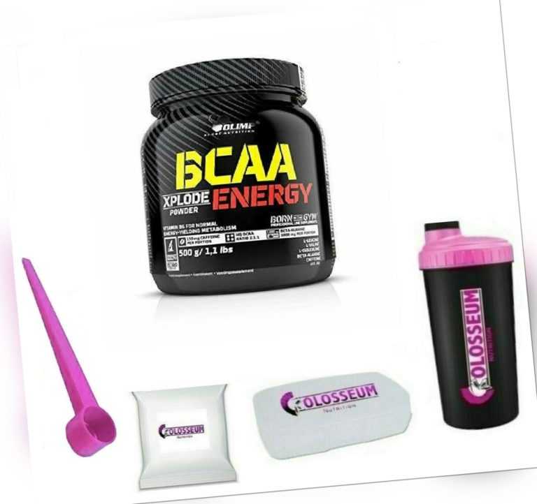 Olimp BCAA Xplode 45,98€/kg Energy 500g Dose Aminosäuren Koffein gratis Bonus