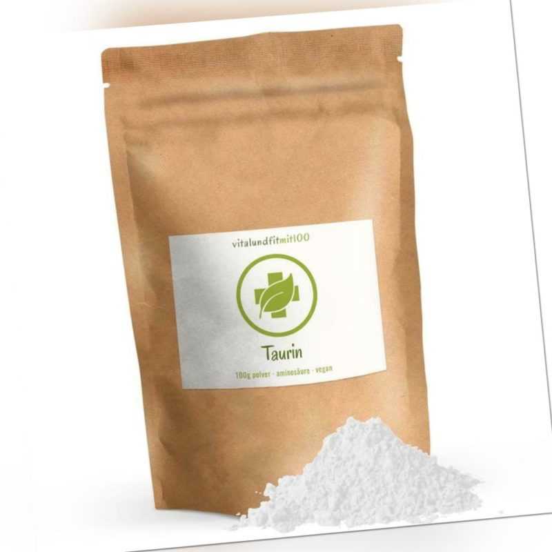Taurin Pulver | 100 g | Aminosäure | 100% vegan | Frische Ware | Glutenfrei