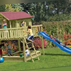 Kinderspielhaus Crazy Maxi Kinderhaus Spielanlage Spielhaus Haus Holz Neu kdi