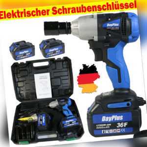 21v Akku Schlagschrauber kabelloser 1/2" Li + 2x 6Ah Akku + Ladegerät Koffer LED