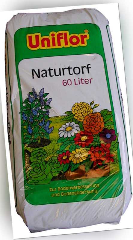 Uniflor® Gärtnertorf 60 Liter Torf Gärtnerqualität Pflanzen-Erde Blumenerde
