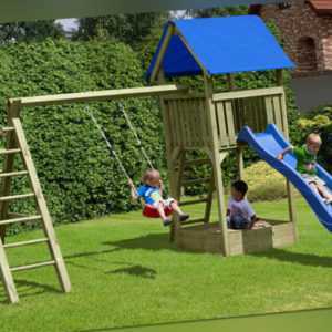 Kinderspielanlage Ben Kinderspielgerät Spielanlage Schaukel Holz Spielturm NEU