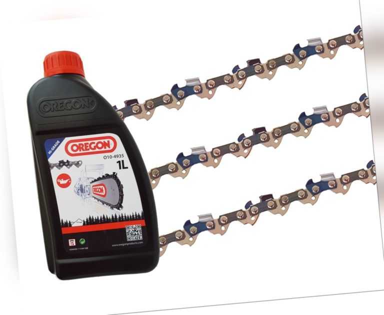 3 X gardexx Sägekette für Scheppach CSP 2540 + 1L Kettenöl Ersatzkette Kette
