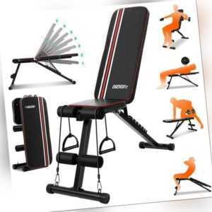 OTF Hantelbank Trainingsbank Flachbank Schrägbank Fitnessbank Klappbar