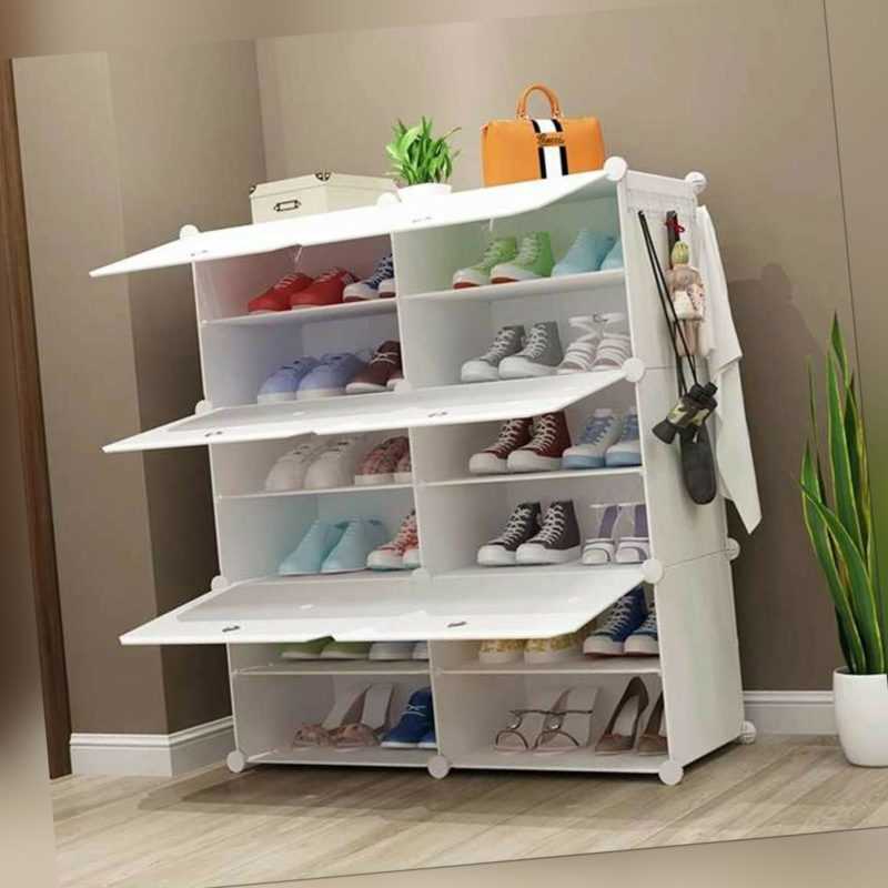 Kleiderschrank DIY Schrank Regalsystem Steckregal Garderobe Schuhregal DE 