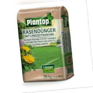 PLANTOP 20 kg Sack Rasendünger Langzeitdünger für Rasen Gras