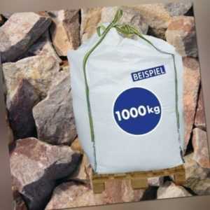(0,23€/1kg) Quarzitbruch rot 40-70 mm 1000kg Big Bag Gabionen Steine