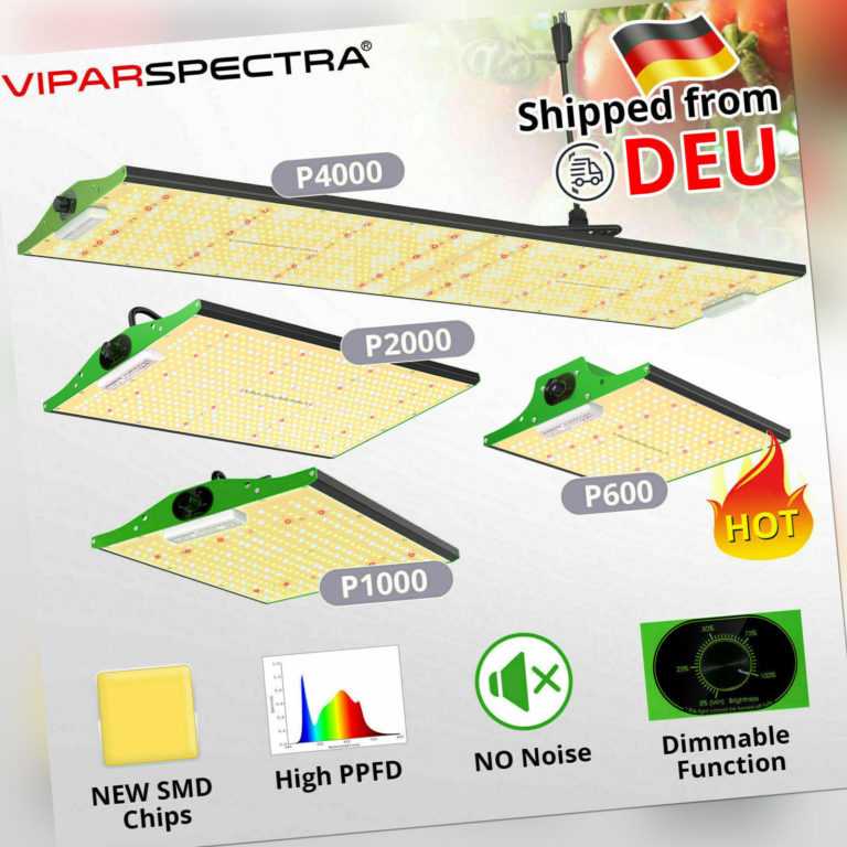 VIPARSPECTRA P600 P1000 P2000 P4000 LED Grow Light Vollspektrum Pflanzenlampe