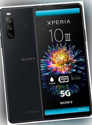 Sony Xperia 10 III DualSim schwarz 128GB 6" Smartphone 12MP...