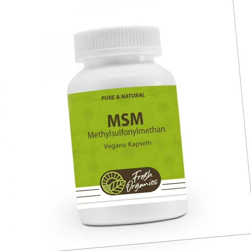MSM KAPSELN - Hochdosiert & Vegan - 1500mg Tagesportion - Methylsulfonylmethan