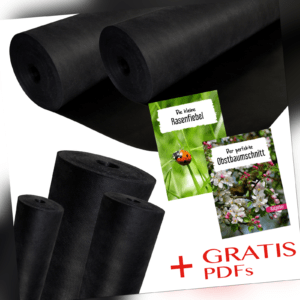 Unkrautvlies Gartenvlies Profi-Qualität bis 150g/m² Bodengewebe Bodendecke
