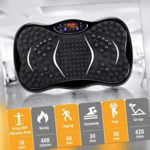 Fitness Vibrationsplatte Vibro Vibrationsgerät Heimtrainer Body Shaper LCD 3D