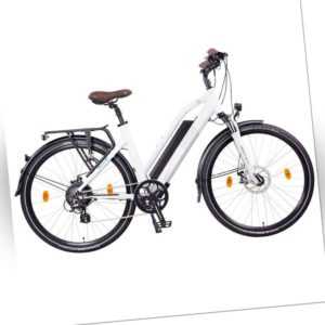 EPAC, NCM Milano 26" - 28" Trekking Urban E-Bike 48V 13Ah 624Wh Akku weiß schwar