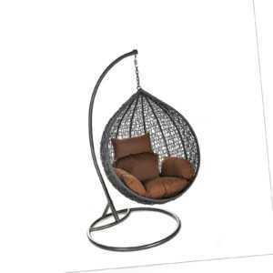 HOME DELUXE Poly Rattan Hängesessel Hängekorb Hängestuhl Rattanmöbel Garten