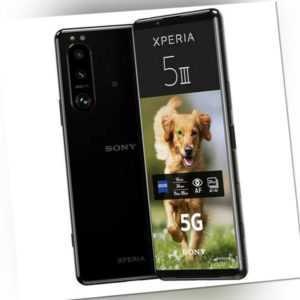 Sony Xperia 5 III 128GB Smartphone Schwarz Neu vom Händler OVP Android Dual SIM