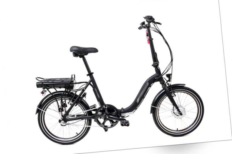 20 Zoll Klapprad 36V Elektro Fahrrad Faltrad 3 Gang schwarz 374Wh