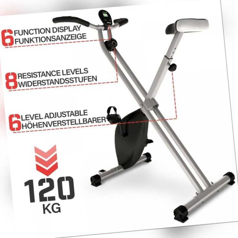 Physionics® Heimtrainer Fahrrad Fitness X-Bike Hometrainer Trimmrad Ergometer