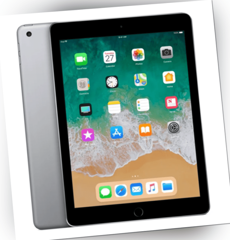Apple iPad 2018 6 Generation 9,7 Zoll A1893 Wi-Fi Wlan 128GB Spacegrau wie Neu