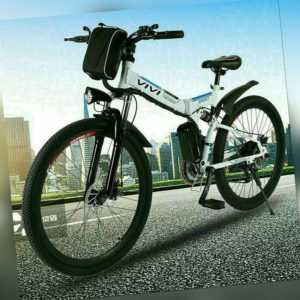 26 Zoll Elektrofahrrad Mountainbike Citybike Klapprad 250W E-Bike Für Erwachsene