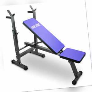 LACESTONE Hantelbank Trainingsbank Flachbank Schrägbank Workout Fitness Bench