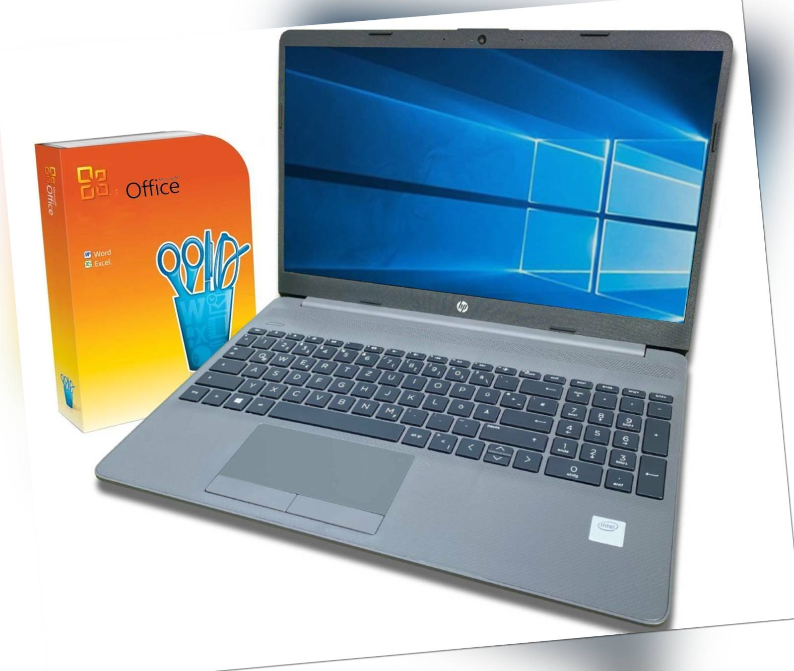 HP G8 - 15,6" Notebook Full HD Intel i3 8GB RAM 256GB SSD Win 10 + Offcie 2010
