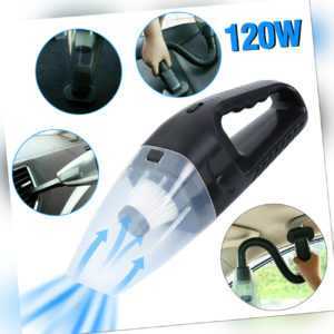 12V 120W Mini Handheld Auto Staubsauger Schwarz Nass & trocken Staubsauger