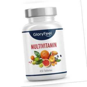 Multivitamin 450 Tabletten hochdosiert - Alle A-Z Vitamine für Dein Immunsystem