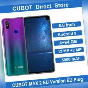 6.8" CUBOT Max 2 Smartphone 4GB 64GB Handy 4G Dual SIM Face ID 5000mAh Android 9