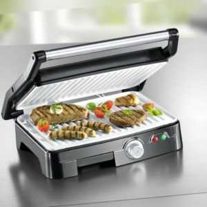 XXL Kontaktgrill Sandwichtoaster Panini Maker Tischgrill 1800 W Thermostat Opti