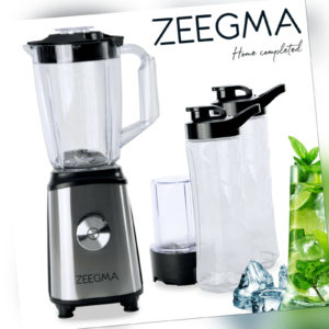 7 in 1 Standmixer ZEEGMA VITAMINE Smoothie Maker Mixer Blender Kaffeemühle 1050W