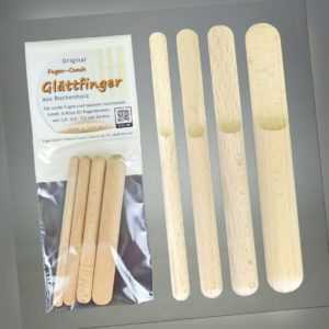 Fugenglätter Silikonabzieher Fugenholz  Eckabzieher Set Fugen-Coach Glättfinger