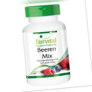 Antioxidantien Kapseln Beeren Mix | 8 Beeren mit Spirulina | VEGAN |  fairvital