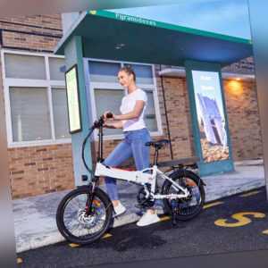 Elektrofahrrad 20"E-Bike E City bike,Klapprad 7-Gange Ebike Pedelec Retro Unisex