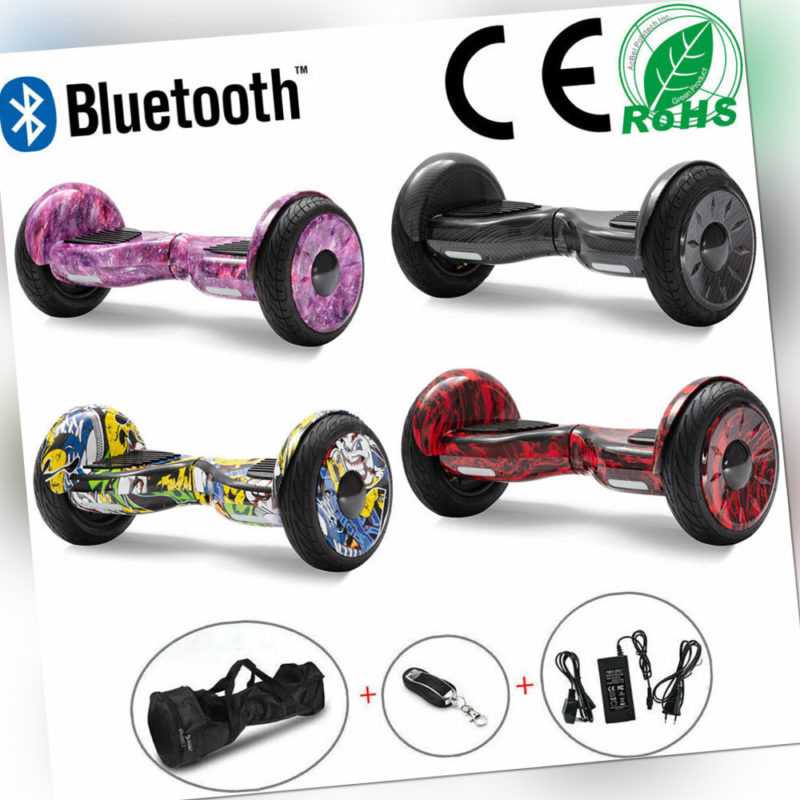 Hoverboard Off-road 10 Zoll Elektro Scooter Bluetooth E-skateboard ElektroRoller
