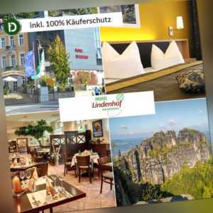 3 Tage Urlaub in Bad Schandau Sächsische Schweiz Hotel Lindenhof mit Halbpension