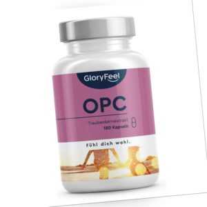 OPC Traubenkernextrakt Kapseln - 1000 mg reines OPC PLUS Vitamin C - 100% vegan