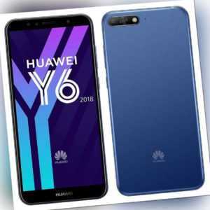 Huawei Y6 (2018) Blau 16GB Dual Sim 14,5cm (5,7 Zoll) Android...