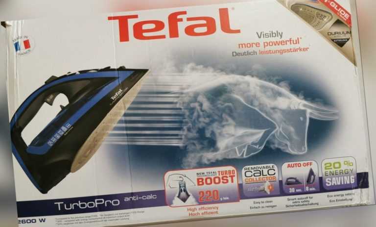 Tefal Turbo Pro Anti-Kalk Dampfbügeleisen FV5648 | 220 g/Min. Dampfstoß | 2600 W