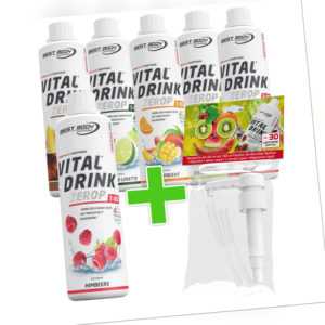 500 ml Best Body Nutrition Vital Drink Mineraldrink + gratis Dosierpumpe