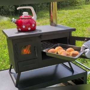 Grillkamin Outdoor-Küchenofen Garten-Kamin Gartenküche "ERNA" Pizzaofen H ...