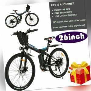 E-Bike 26Zoll Elektrofahrrad Falten 250W Mountainbike Citybike Shimano 21Gäng DE