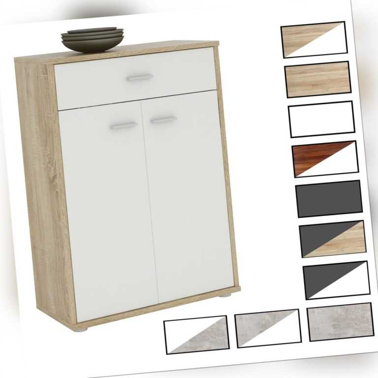 Kommode Sideboard Schrank in verschiedenen Farben 2 Türen Anrichte Highboard