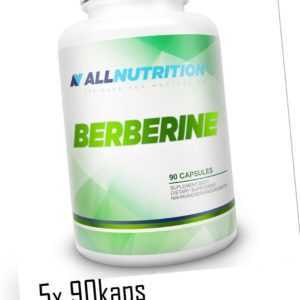 BERBERIN Extrakt 500 mg  5x 90kaps + 90kaps gratis  Detox - Antioxidantien