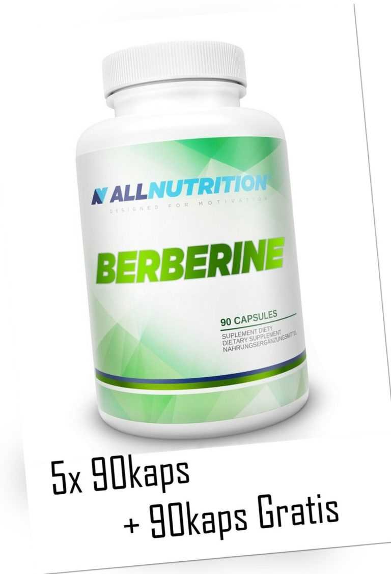 BERBERIN Extrakt 500 mg  5x 90kaps + 90kaps gratis  Detox - Antioxidantien