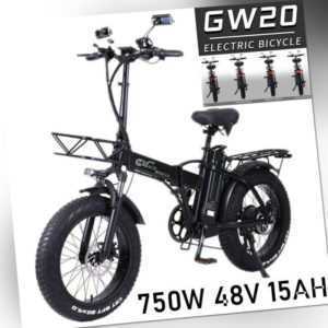 20 Zoll Elektrofahrrad Mountainbike 750W Fatbike E-bike E-Faltrad 15Ah 45km/h DE