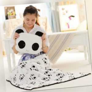 Panda Kind Reise Klimaanlage Decke Korallen Vlies Kuscheldecke