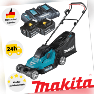 Makita Akku-Rasenmäher DLM432PT2 Schneiden Sammeln Mulchen Rasenmähen Mähen