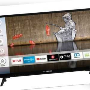 Techwood H24T52E 24 Zoll Fernseher Smart TV HD ready Triple Tuner WLAN USB CI+