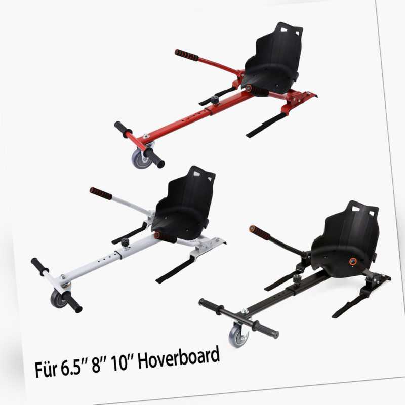 Hoverseat Hovercart Hoverkart Für E-Scooter Self Balance Board schwarz rot weiß