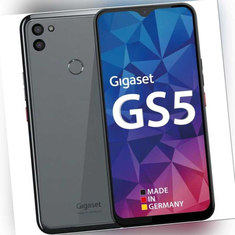 Gigaset GS5 Smartphone 128GB 4GB RAM dark titanium grey 6,3 Zoll Android LTE/4G